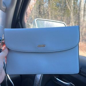light blue hand bag: never used